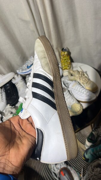 Chaussures blanches de sport homme