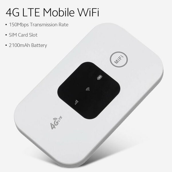 4G LTE 150Mbps Portable Mobile MiFi With SIM Card Slot - 210