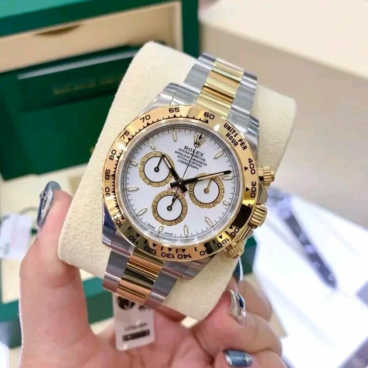 Montre de luxe bicolore homme