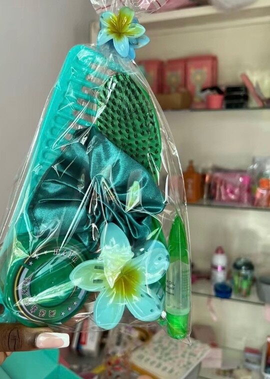 Set de soins capillaires coloré