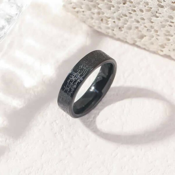 Bague Alliance Gravée Homme