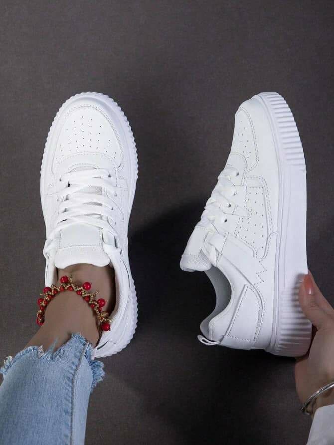 Baskets blanches unisexes