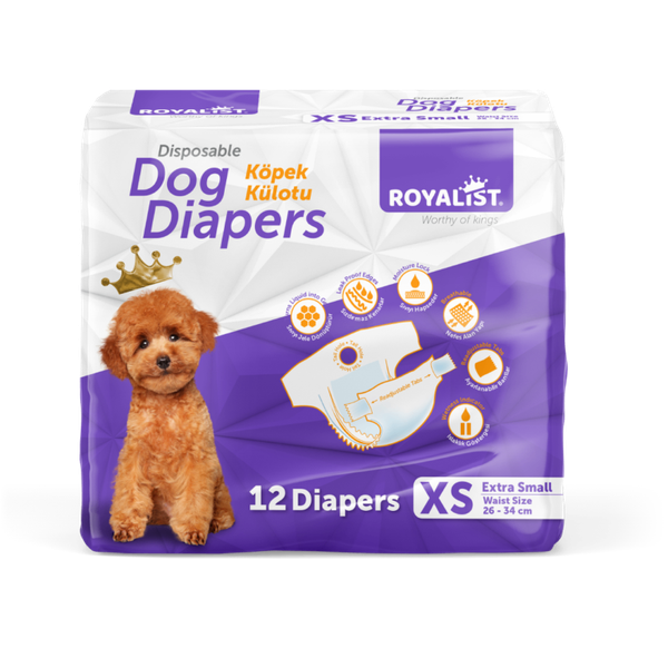 Couches jetables pour chiens XS