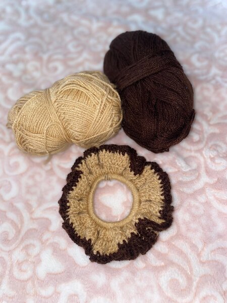 Crochet scrunchies