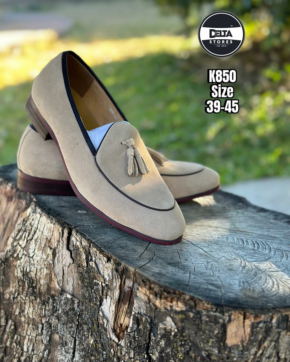 Stylish and comfortable men's suede moccasins