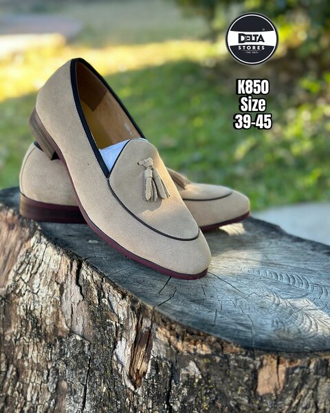 Stylish and comfortable men's suede moccasins