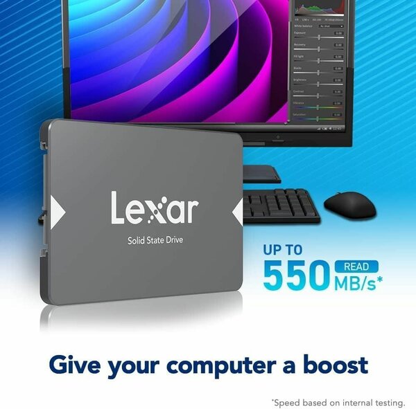Lexar 256Go NS100 SSD 550MB/s