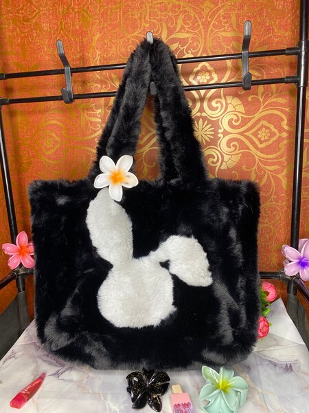 Sac fourrure lapin mignon
