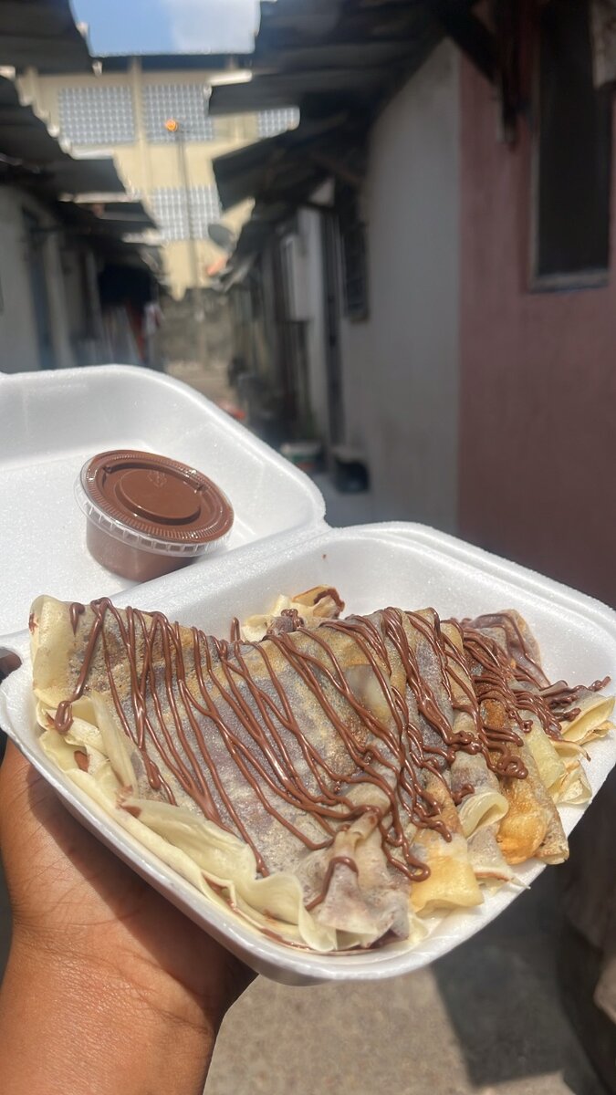 Crêpes au nutella + supplément