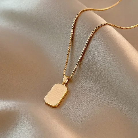 Collier unisexe plaqué