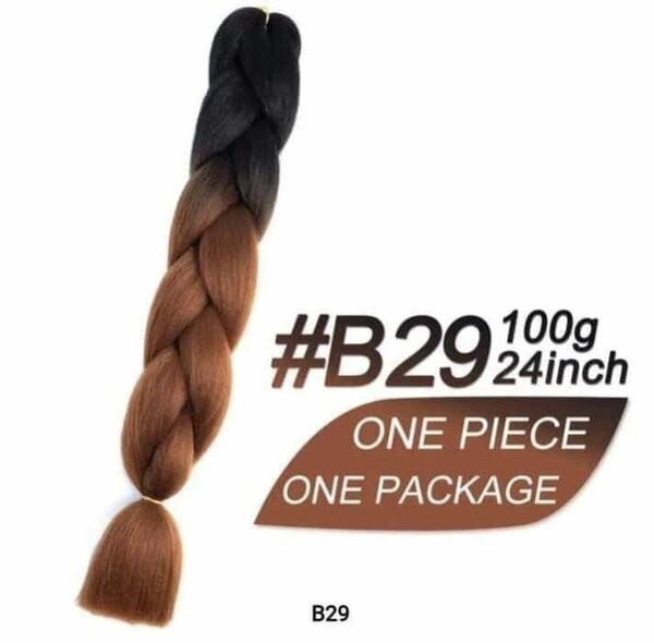 Nattes Synthétiques Ombre 24"