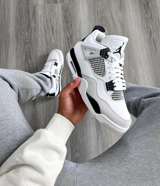 Jordan 4 white and black
