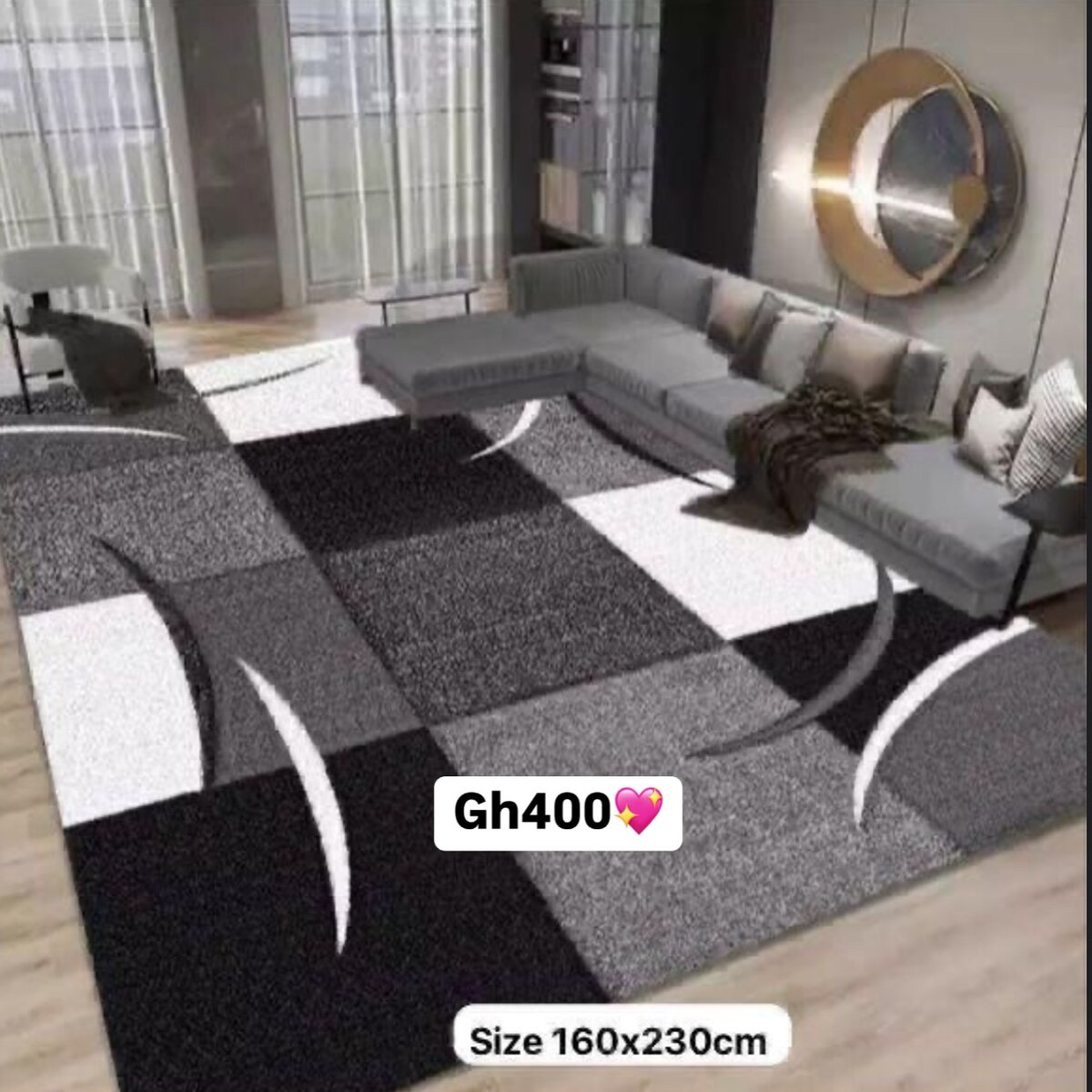 Beautiful and cozy patterned carpet