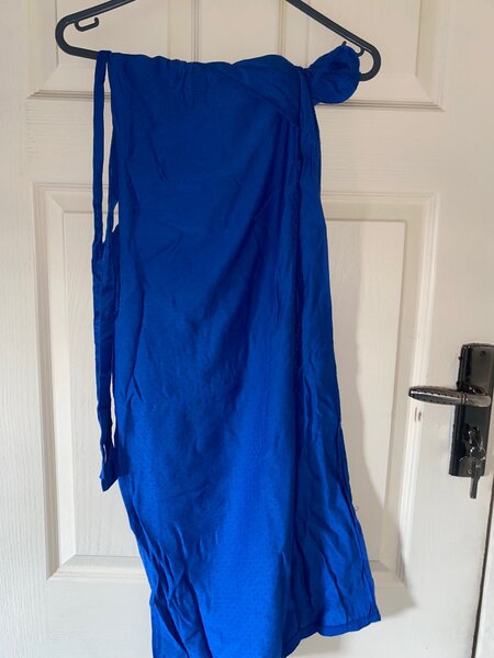 Ladies Blue Wide Leg Pants
