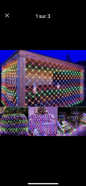 Guirlandes filet 3m/3