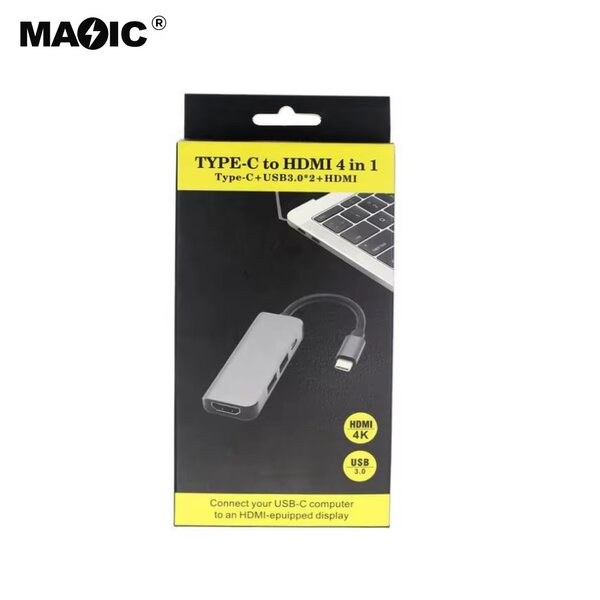 Adaptateur USB-C vers HDMI 4-en-1