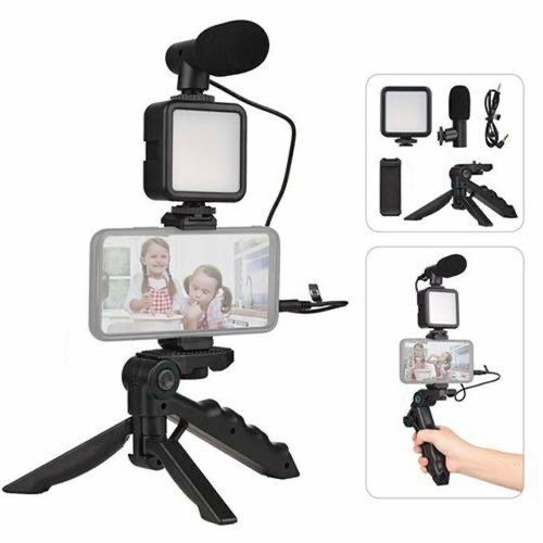 Handheld Tripod Vlogging Kit with Remote - Black