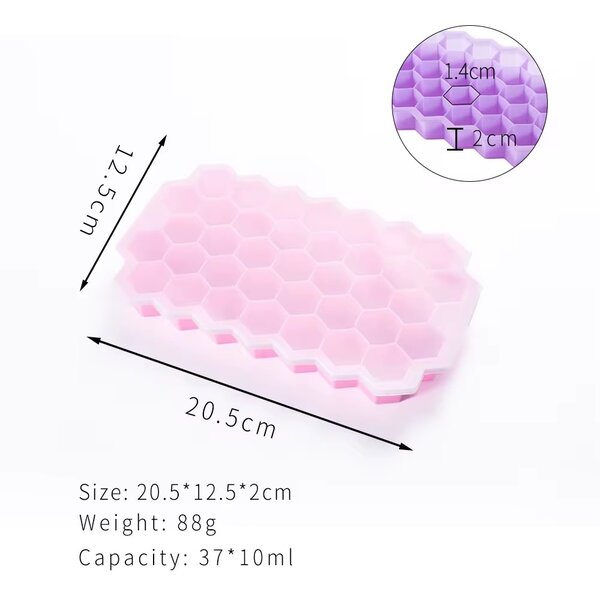 Silicone ice cube mould