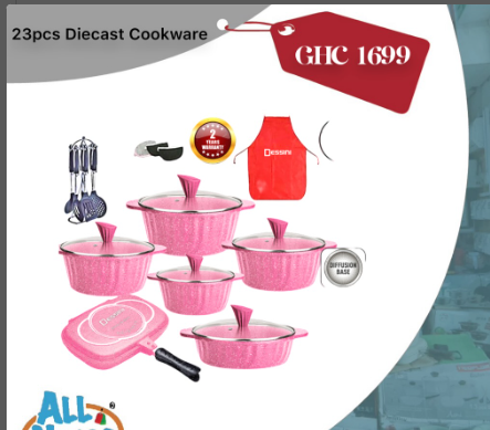 23pcs Diecast Cookware 