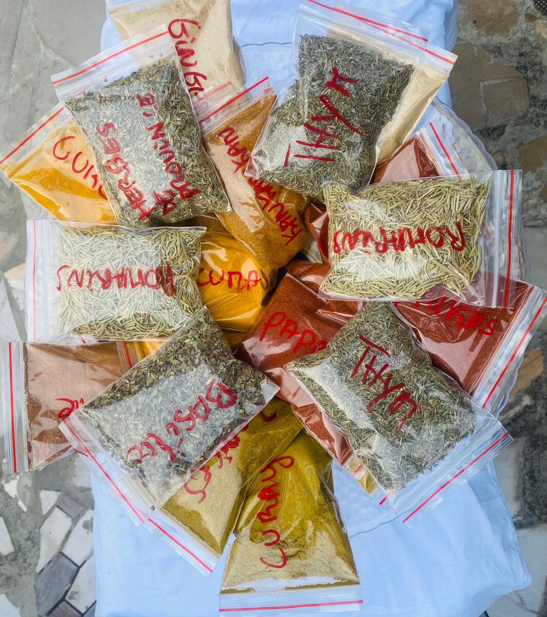 Poudre de gnangnan mix poisson, kankankan assaisonné, piment