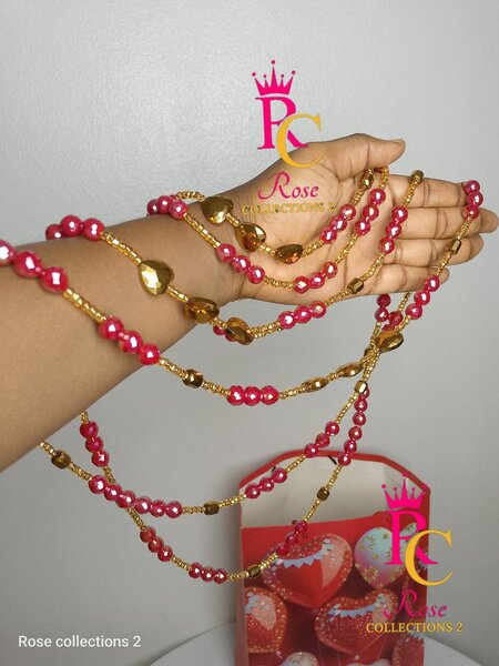 Ceinture de perles bohème chic