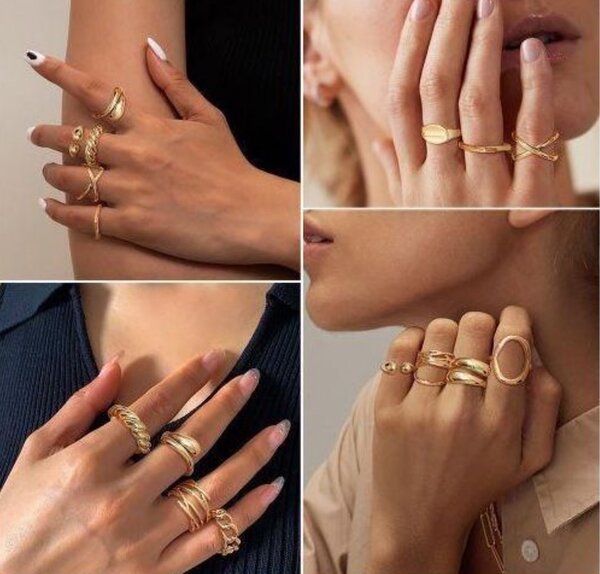 Lot de 10 bague Stylé