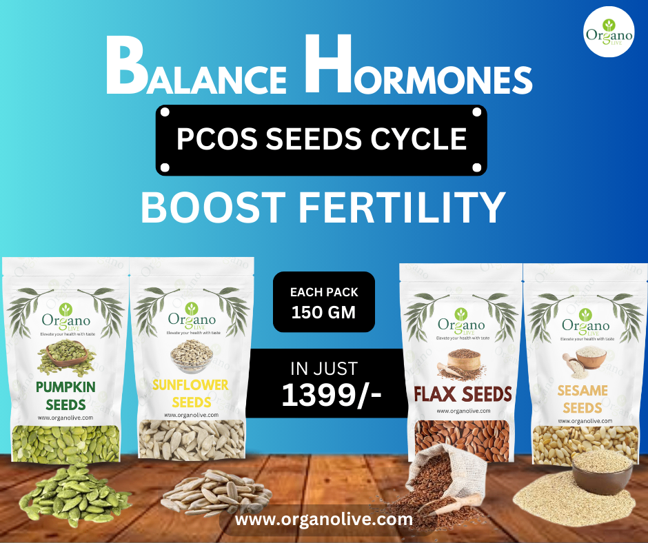 PCOS seeds cycle,pumpkin, sunflower,flax,sesame seeds