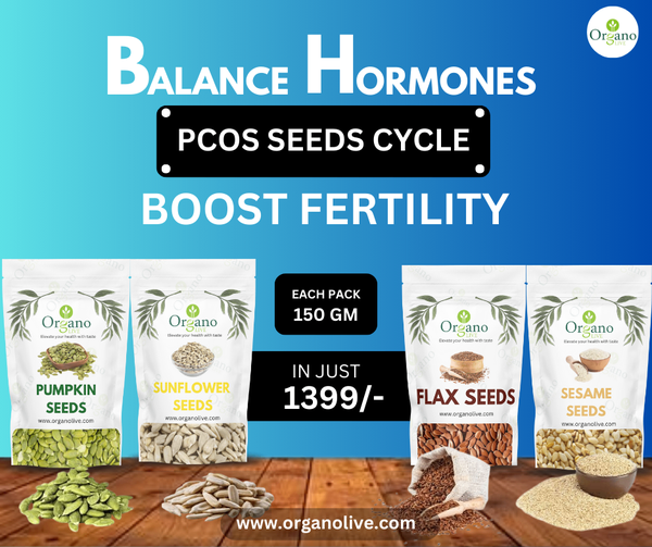 PCOS seeds cycle,pumpkin, sunflower,flax,sesame seeds