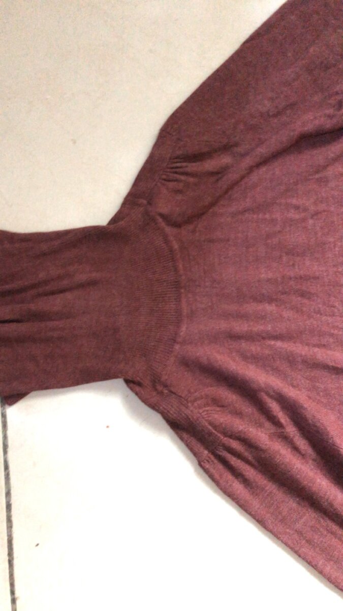 Pull Col Roulé Marron Femme