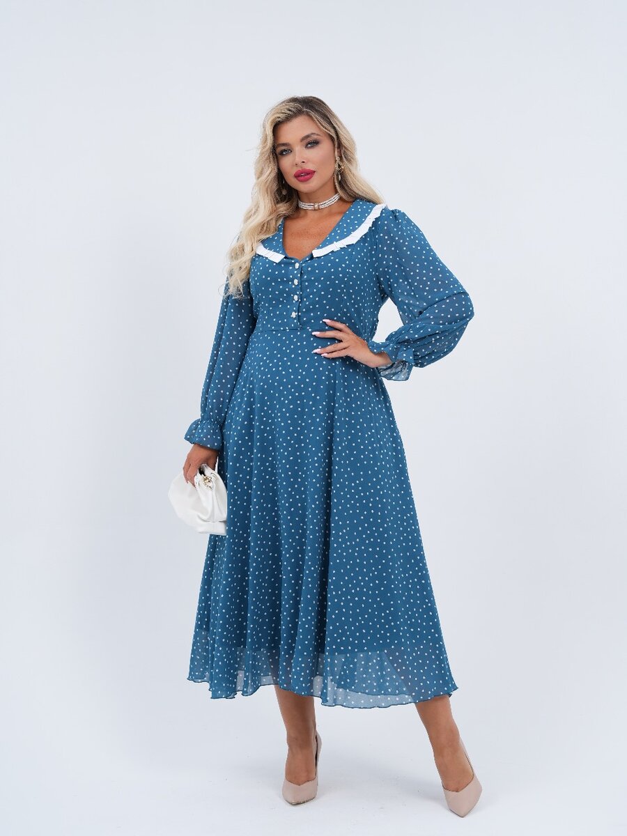 Платье в горох