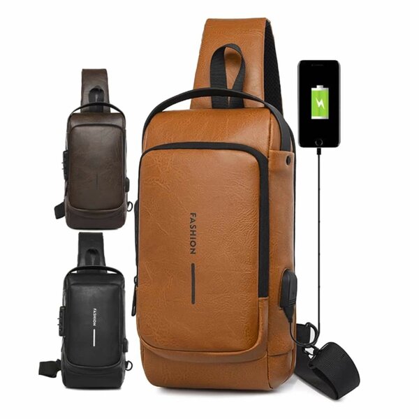 Sacoche Homme avec Port USB