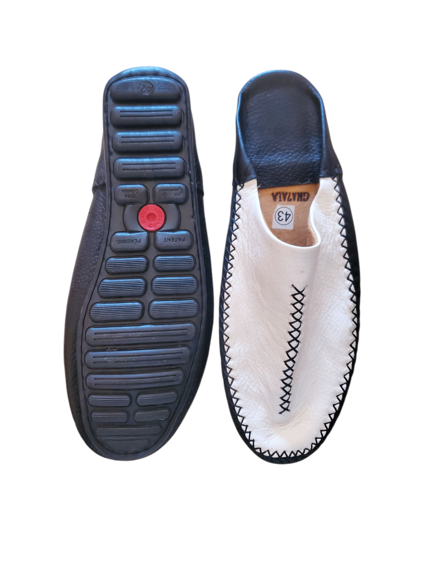 Babouche   cuir confort homme