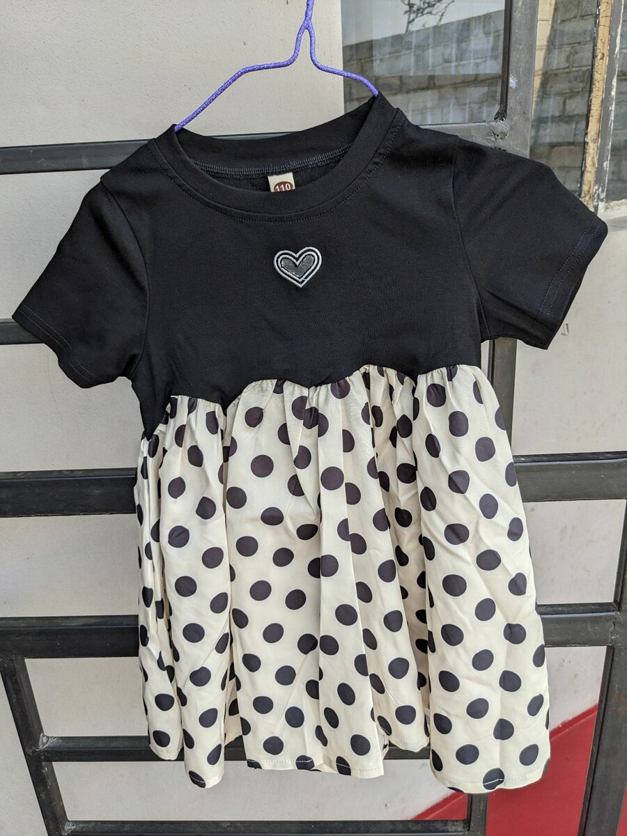 Young Girl Short Sleeve Party Dress