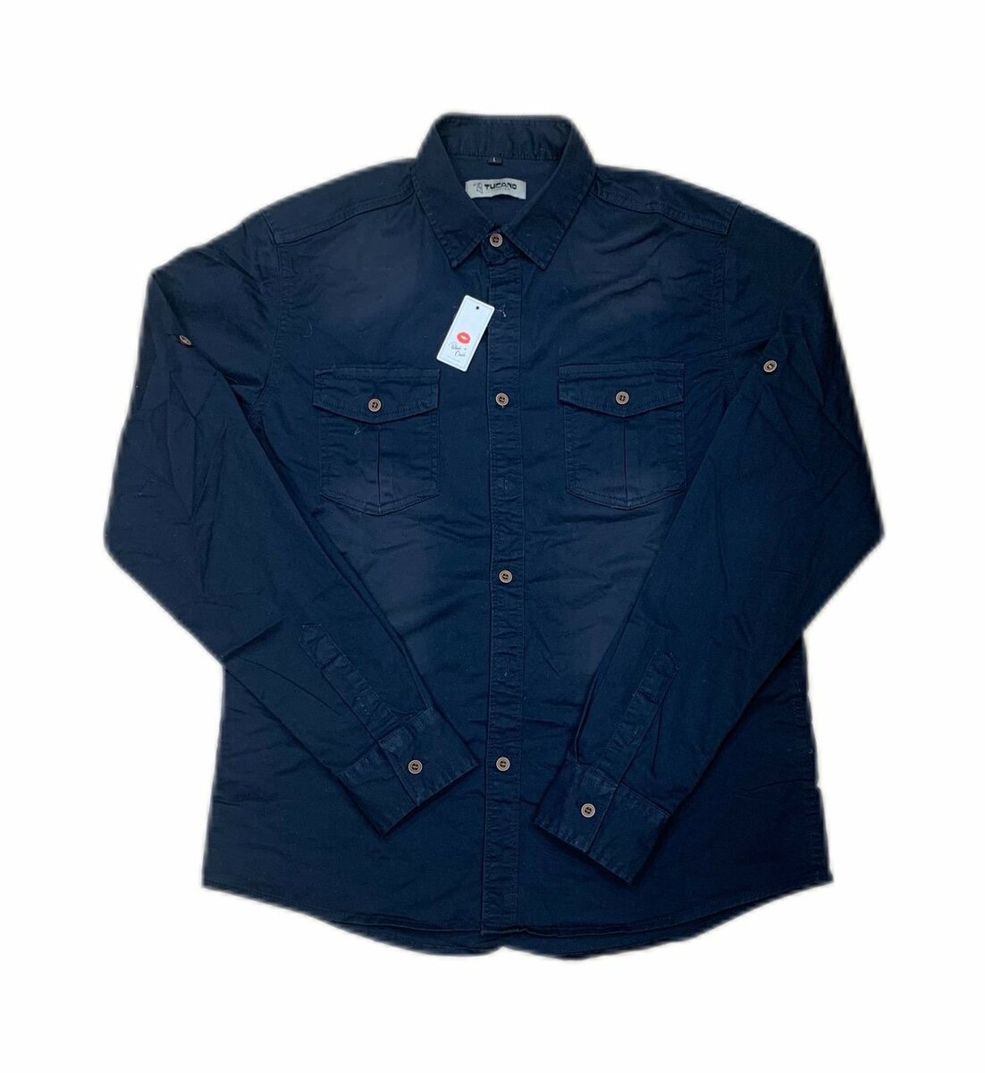 Chemise casual homme manches longues