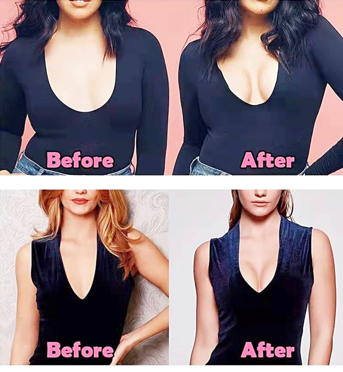 Soutien-Gorge à Bande de Seins Poitrine Invisible Auto-adhés