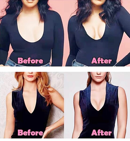 Soutien-Gorge à Bande de Seins Poitrine Invisible Auto-adhés