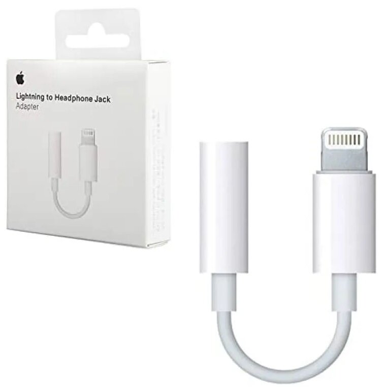 Lightening to Headphone-Jack White