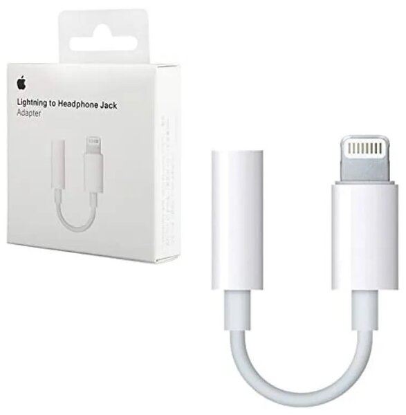 Lightening to Headphone-Jack White