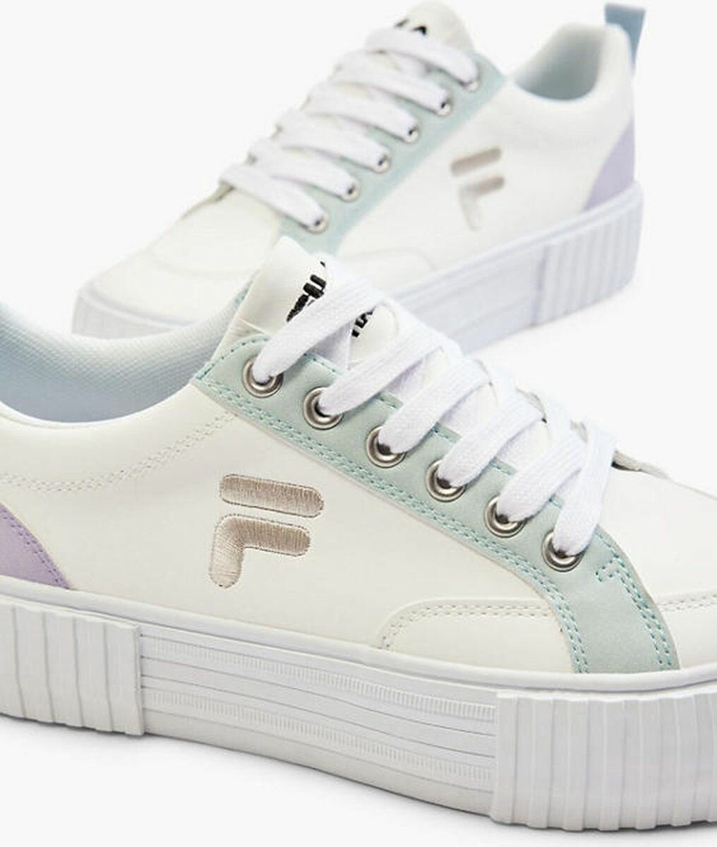 Baskets mode à plateforme blanche