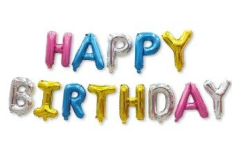 Happy Birthday Foil Balloons - Decorations Balloon Letter Foil Alphabet Birthday Banner