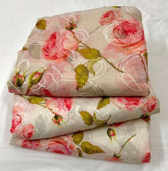 Printed lawn suit