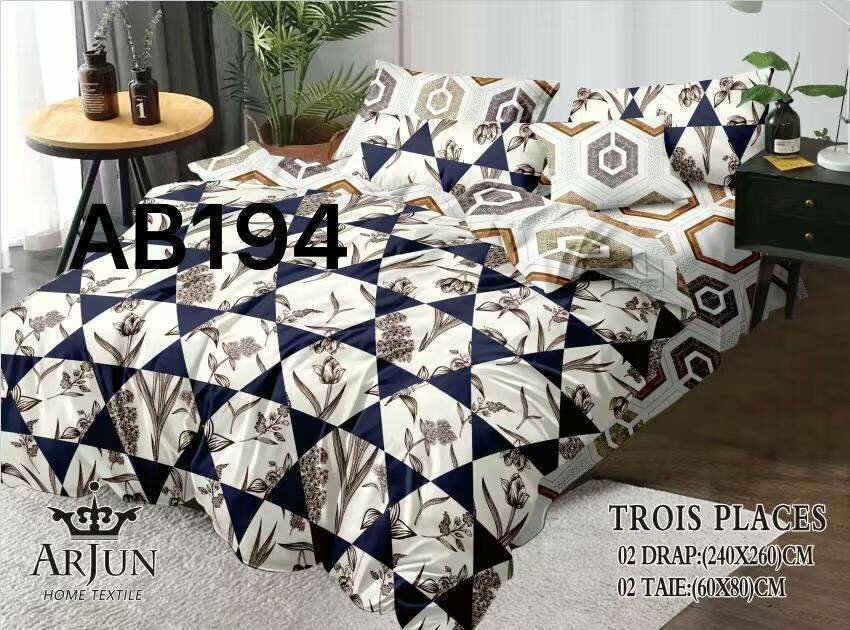 Parure de lit florale 3 places