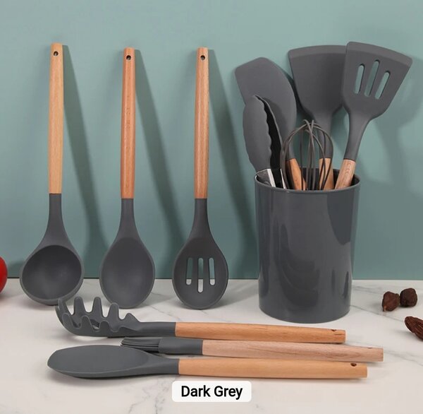 12peices set silicon laddles