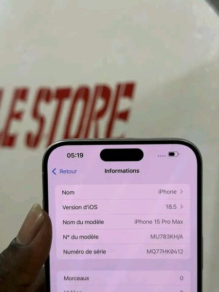 Smartphone iPhone 15 Pro Max 256 Go