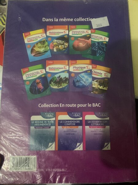 Cahier de Philosophie Première