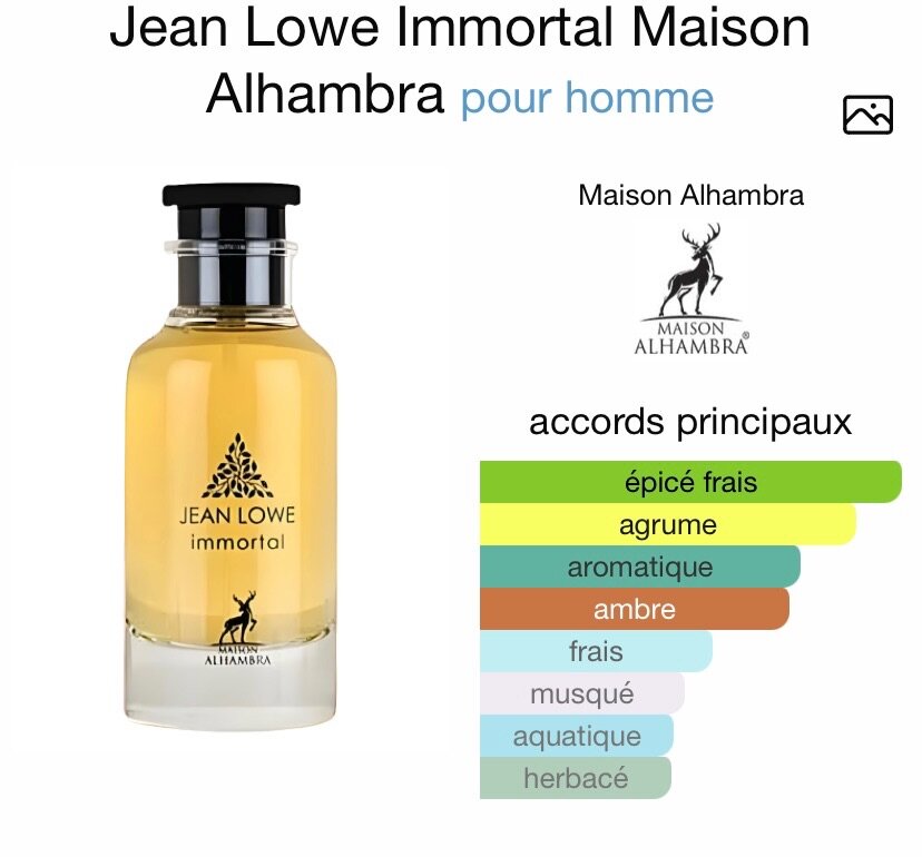 Jean Lowe Immortel Homme