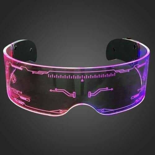 Sci-fi LED glasses