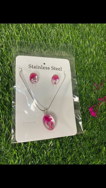 Necklace and earrings