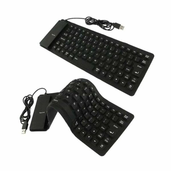 Clavier en silicone pliable USB