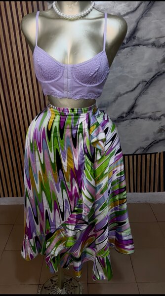 Ensemble jupe en soie